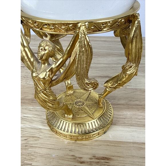 RARE Vintage Crystal Visions 1989 Franklin Mint Crystal Ball 24K Gold Plated - Picture 7 of 11